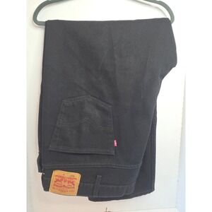 NWOT Levi Strauss 550 Overdyed‎ Black Relaxed Fit Jeans Mens W50 L29